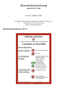 Brandschutzordnung 23.10.2021